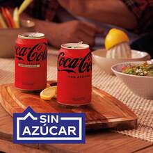 Coca Cola Coca-Cola Nacional Sabor Original ZERO AZUCAR, Refresco de Cola - Pack de 24 Latas 330 ml in Azúcar, sin Calorías Sabor AUTENTICO Garantizado - SABOR ZERO 330ML - Ver 7