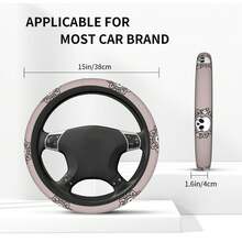 1 pieza Funda para volante de coche con estampado de calavera, impermeable, sin anillo interior, cubierta protectora para el interior del coche, adecuada para todas las estaciones - Funda para volante - Ver 7