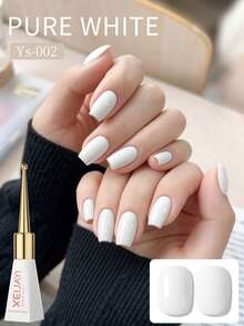 XEIJAYI 1 Bottle 10ml White Gel Nail Polish - Long-Lasting Gloss, High Saturation Shine, Durable Nail Gel, Suitable For Nail Salon DIY Women's Gift - White - View 2