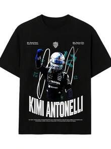 Racing Graphic Tee, Motorsport Fan Apparel camisetas para hombre playeras de hombre ropa hombre conjunto de hombre playera de hombre cosas de hombre vestido casuales para mujer conjuntos de mujer blusas elegantes camisetas para mujer vestido de mujer - Negro - Ver 6