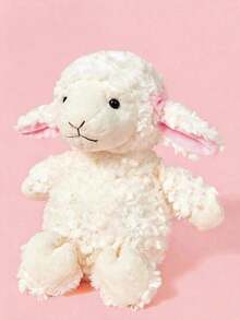 POKOJA LAND Cute Bow-Knot Little Sheep Plush Doll, Lifelike Soft Lamb Stuffed Animal Doll, Children's Gift - Multicolor - View 2