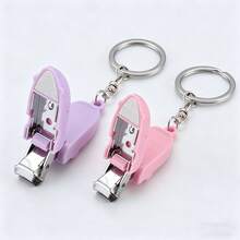 3pcs Travel Nail Clipper Set With Keychain, Thick Stainless Steel Portable Nail Clippers & File, Mini Folding Nail Trimmer Tool - Multicolor - View 15