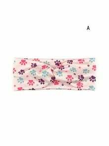 1 chiếc băng đô cài tóc bằng polyester in họa tiết động vật, kiểu dáng giản dị, phù hợp mọi mùa. - A - Xem 3
