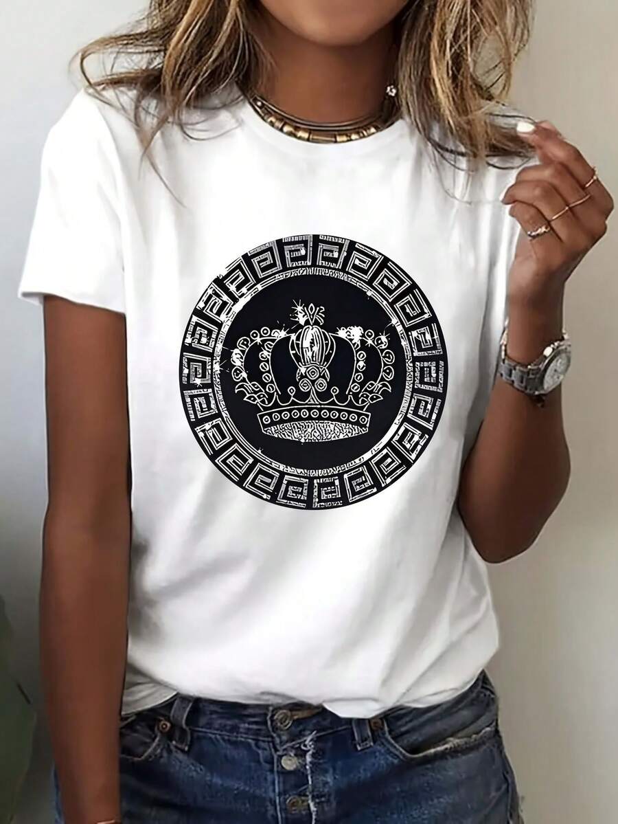 Dam-T-shirts - Vitt - Visa 1