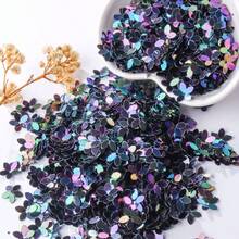 100g Hạt kim tuyến hình hoa mai lõm 10mm, chất liệu PVC, sequin hoa anh đào 5 cánh óng ánh, phụ kiện làm móng nghệ thuật bằng nhựa, kim tuyến hồng hologram lấp lánh, hiệu ứng óng ánh mộng mơ, hình dáng hoa 5 cánh tinh tế, vẻ đẹp nữ tính nhẹ nhàng. - Hoa năm cánh - Xem 15