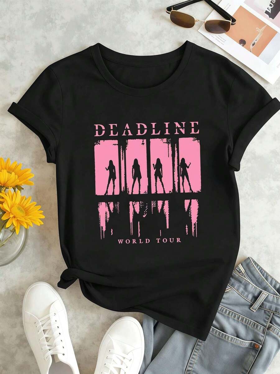 Women T-Shirts - Black - View 1