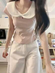 Women Tops - Pink - View 5
