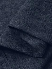 Conjunto de 2 piezas de top de tirantes con volantes y pantalones sueltos casuales de verano para mujer - Azul marino 2 - Ver 6