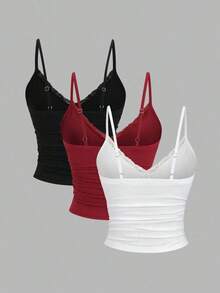 Sweetro Conjunto de múltiples piezas con volantes y encaje sexy estilo Y2K - Multicolor 3 - Ver 2