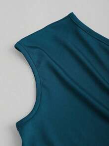Set de 3 camisetas casuales de mujer en unicolor con hombros oblicuos y cómodas - Multicolor 15 - Ver 6