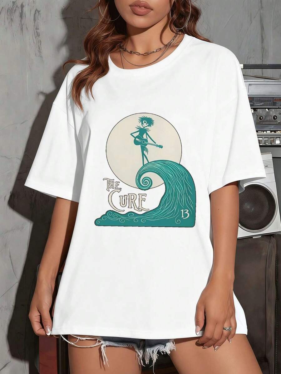 Dam-T-shirts - Vitt - Visa 1