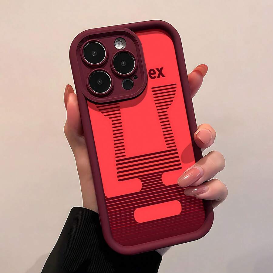 Fondo de pantalla con el logo abstracto rojo de Pumas Banamex.funda de teléfono Fundas compatibles con ,Apple,VIVO,OPPO,,, y Honor.Fabricadas en silicona TPU,ofrecen protección contra golpes y caídas.regalos para mamá - Burdeos - Ver 1