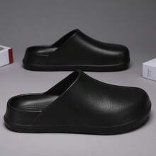 Dép lê EVA unisex, nhẹ, thoải mái, chống bẩn, thích hợp cho nhà bếp/vườn/nhà. - màu đen - Xem 4