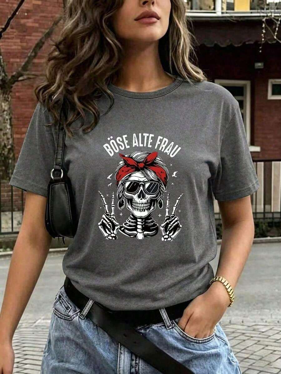 Women T-Shirts - Dark Grey - View 1