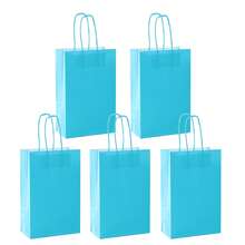 12 piezas Bolsas de papel kraft verde oscuro clásicas, minimalistas, de alta gama, estilo Ins, adecuadas para cumpleaños, bodas, regalos de negocios, festivales - verde oscuro - Ver 10