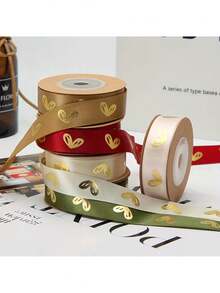 1 Roll Decorative Gift Wrapping Ribbon - Suitable For Gift Boxes And Bags, Holiday Floral Packaging, Cake Packaging, Wedding Party Decor, And Sewing Crafts - Multiple Styles - View 9