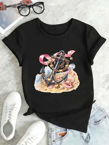 Women T-Shirts - Black - View 2