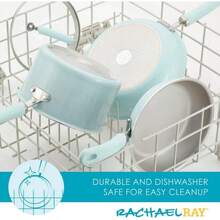 Rachael Ray Create 13 Piece Delicious Aluminum Nonstick Pots And Pans, Light Blue - View 3