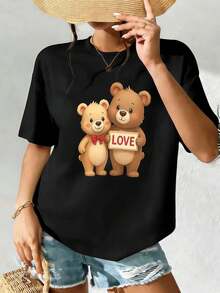 Women T-Shirts - Black - View 2