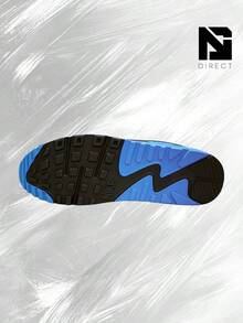 Nike Air Max 90 White Blue Crystal– Men's Lifestyle Sneakers – Shoes For Man -Vintage-Spring & Summer-Inspired Running Shoes, Shock-Absorbing Comfort, Gym To Streetwear Casual Wear-Mother's Day Gifts-Father's Day Gift-DM0029 122 - White/Light Smoke Grey/Black/Blue Crystal - 查看 5