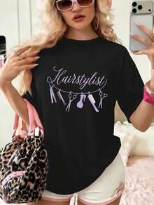 Women T-Shirts - Black - View 1