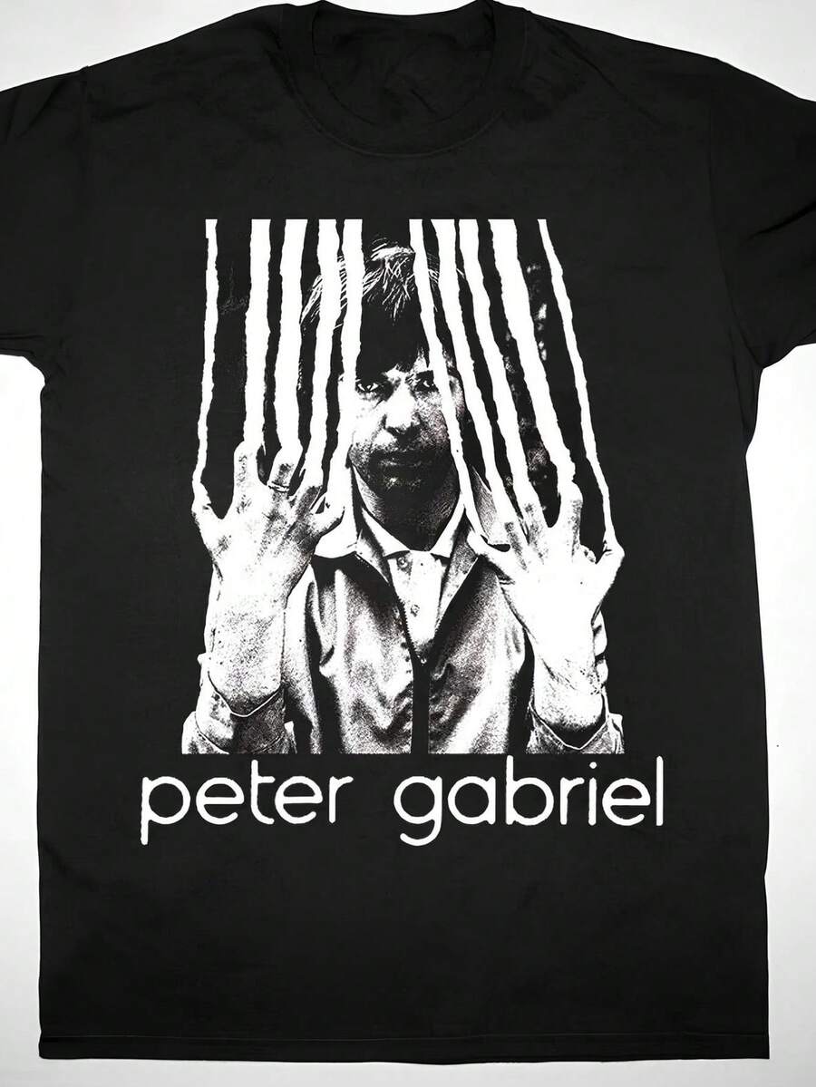 Rega1lo de Peter Gabriel para fans T1EE S1Hirt Tamao negro S4XL