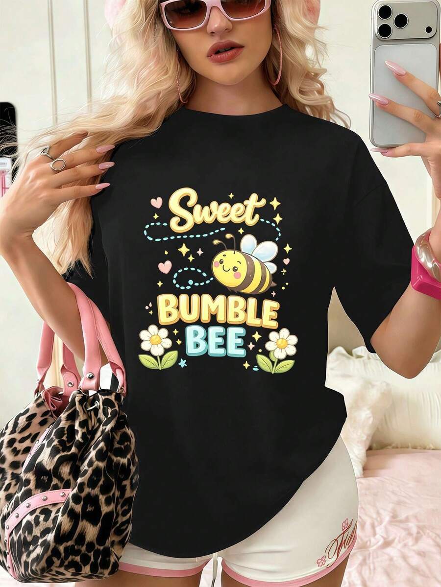 Women T-Shirts - Black - View 1