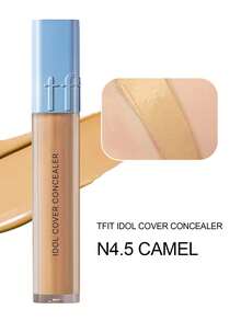 TFIT IDOL COVER 遮瑕膏 N4.5 駝色，輕盈霧面妝感局部遮瑕，可疊加遮蓋瑕疵與黑眼圈，防水防暈染，含積雪草與泛醇，K-Beauty 韓系彩妝，OliveYoung，禮品，6.5g/0.22 Oz. - N4.5 CAMEL - 查看 5