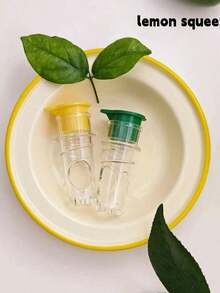 2-In-1 Manual Lemon & Orange Juicer, Small Plastic Citrus Juice Extractor, Fruit Juice Maker [Green + Yellow] - Multicolor - View 8