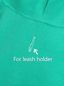 1pc Dopamine Color Series Solid Basic Warm Comfortable Hoodie Suitable For Cats And Dogs, Indoor And Outdoor - Mint Green - View 3