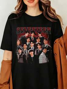 Women T-Shirts - Black - View 6