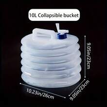 10L/5L/3L Portable Foldable Water Bucket With Faucet - Large Capacity Collapsible, Suitable For RV Camping, Outdoor, Car Bathroom Storage, Outdoor Water Supply, Compact Durable Multi-Functional Container, Ideal For Campers And Hikers - Multicolor - View 10