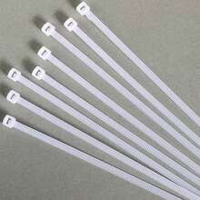 100 Multifunctional Cable Ties, Made Of Durable Nylon Plastic Material, With Wire Fixing Wires, Suitable For Cable Fixing, Gardening And DIY Project Organization, Storage Tools, Computer Cable Organization, And Home Storage Helpers - / - View 1