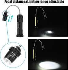 IMAGE Rechargeable Grill Lights Magnetic Grilling Gifts For Men Dad, Flexible Gooseneck BBQ Light Traeger Pit Boss Smoker Electric Grill Accessories 2 Packs (Battery-Powered) - ColorA - 查看 5
