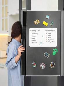 2 Sets Magnetic Erasable Whiteboard Suitable For Refrigerator, Soft Fridge Whiteboard, Reusable Grocery List Weekly Meal Planner For Kitchen, Home Office, Strong Adhesive Easy To Clean - A4 Refrigerator Magnet Whiteboard - View 7