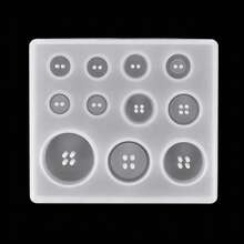 1pc Multi-Size Resin Button Mold, Non-Stick Epoxy Resin Casting Mold, DIY Jewelry/Keychain/Clothing Button Making Tool - Multicolor - View 10