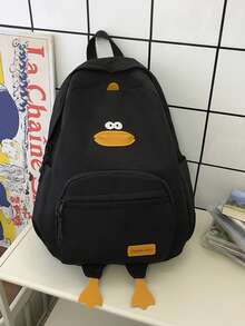 2026 New High-Value Student Backpack For Women, Minimalist Large Capacity Corduroy Middle School Backpack - Black - View 8