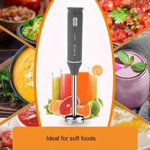 SOKANY 4-In-1 Electric Blender, 500W High Power Cooking Machine, Includes Main Unit, Blending Rod, Mixer, Meat Grinder Bowl And Grinding Cup, Suitable For Beating Eggs, Mixing Meat, Making Baby Food And Juicing - Grey - View 5