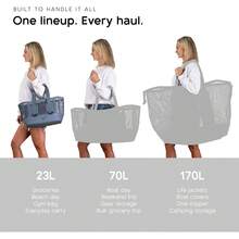 Professional Heavy-Duty Outdoor Cargo Tote |   High-Performance Marine-Mesh Boat Bag |   Industrial-Strength Waterproof Utility Organizer For Maritime And Tactical Storage - Steel Blue - View 9