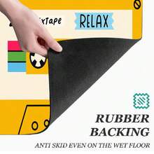 1pc Yellow Ribbon Print Absorbent Mat/Drying Mat For Coffee Maker, Tableware - Absorbent Polyester Desktop Protective Mat With Rubber Anti-Slip Pad, For Kitchen Counter Decor, Home Bar And Dining Table - Multicolor - View 10