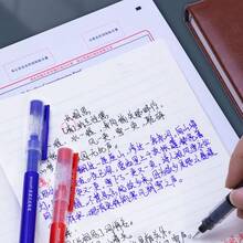 GuangNa 10支装0.5毫米速干液体墨水笔芯，蓝/黑/红三色圆珠笔，适合学生书写和记笔记 - 套裝 - 查看 9