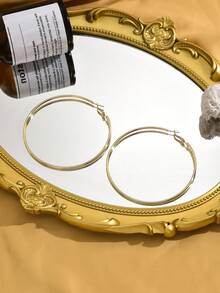 1 Pair Minimalist Creative Fashion Personalized Versatile Delicate Earrings, Suitable For Daily Wear - Gold - View 2