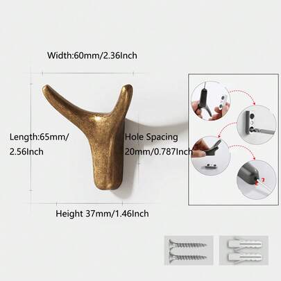 1/2/5 PIEZAS Ganchos de ropa antiguos para colgar en la pared, ganchos para bata de dormitorio, ganchos para abrigos en la puerta, ganchos de almacenamiento para gabinete de cocina, ganchos para toallas de baño, accesorios de baño
