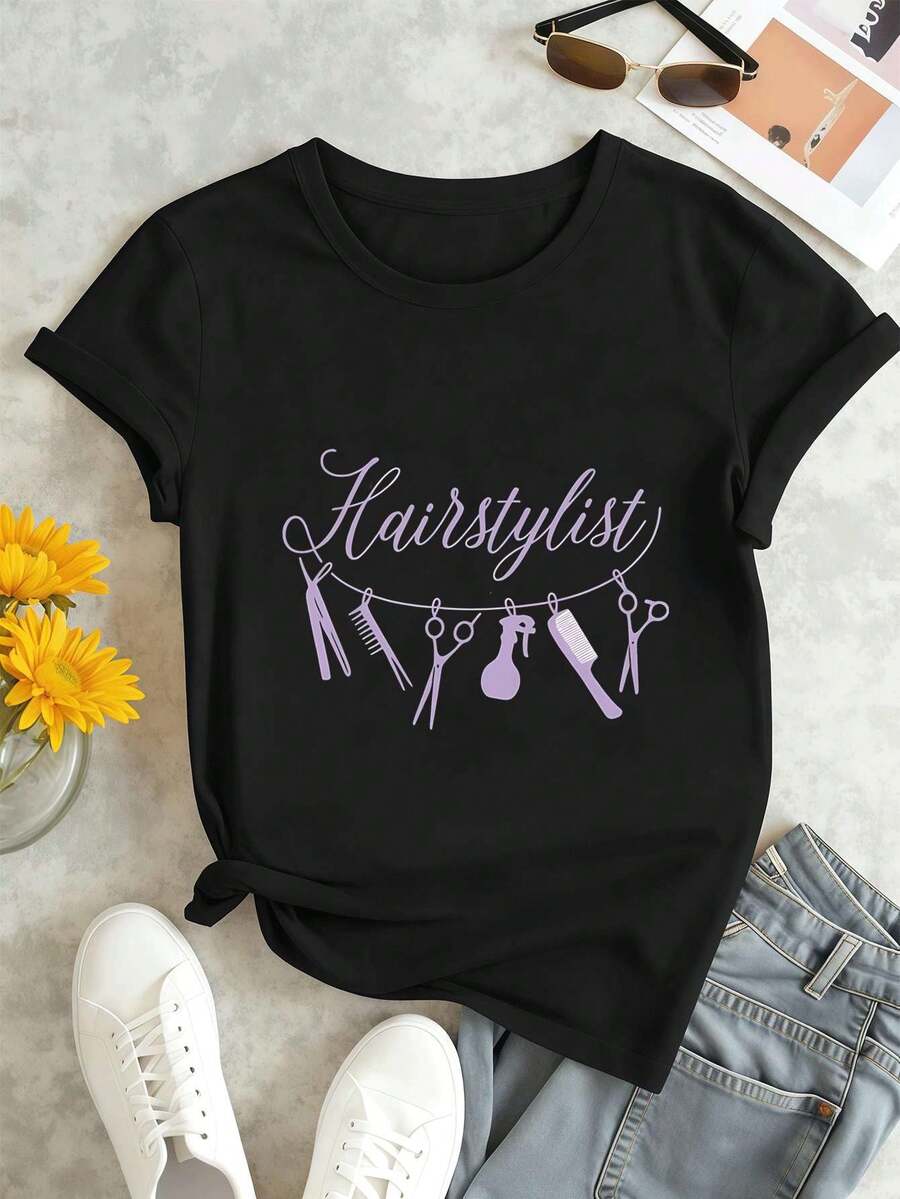 Women T-Shirts - Black - View 1