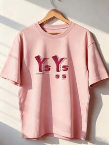 Short-Sleeve T-Shirt With Youthful Graphic Design,  Short-Sleeve T-Shirt For Spring And Summer 2026, Made In Mexico, 180 Grams. Cartoon Print, Couple Design, Suitable For Indoor Or Outdoor Wear. Crew Neck, Unisex, Ideal For Office And Leisure. One-Pack. - PK-P631577SLNDXZGY429 - 查看 1