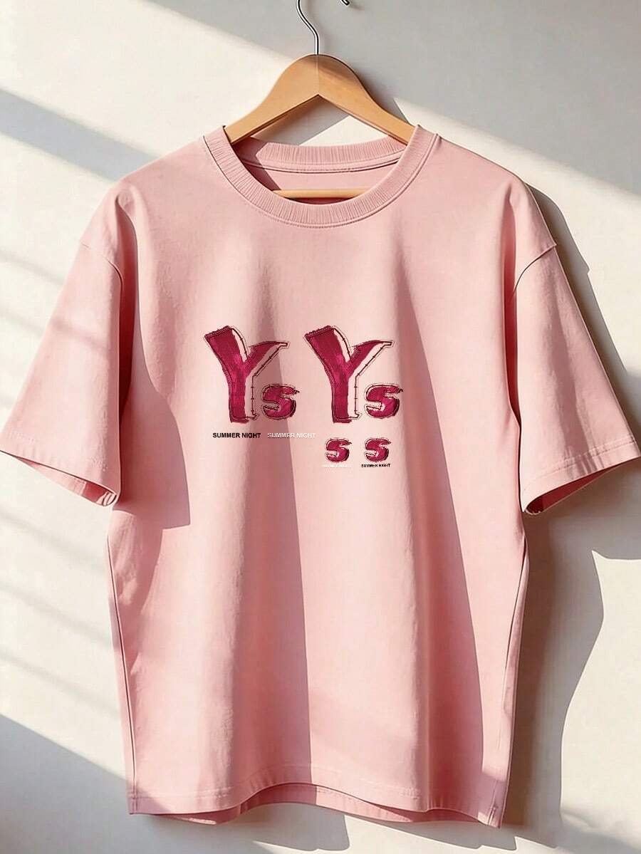 Short-Sleeve T-Shirt With Youthful Graphic Design, Short-Sleeve T-Shirt For Spring And Summer 2026, Made In Mexico, 180 Grams. Cartoon Print, Couple Design, Suitable For Indoor Or Outdoor Wear. Crew Neck, Unisex, Ideal For Office And Leisure. One-Pack. - PK-P631577SLNDXZGY429 - 查看 1