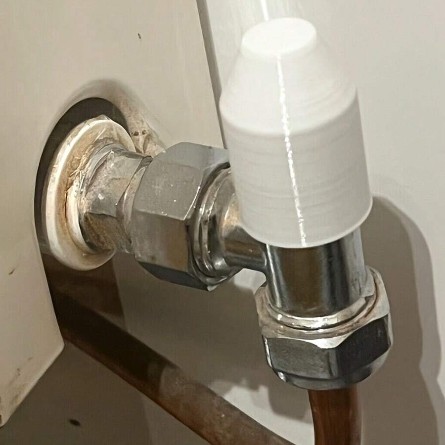2 Stücke Heizkörperventil-Abdeckungsset, einfache Steckmontage - A - Übersicht 1