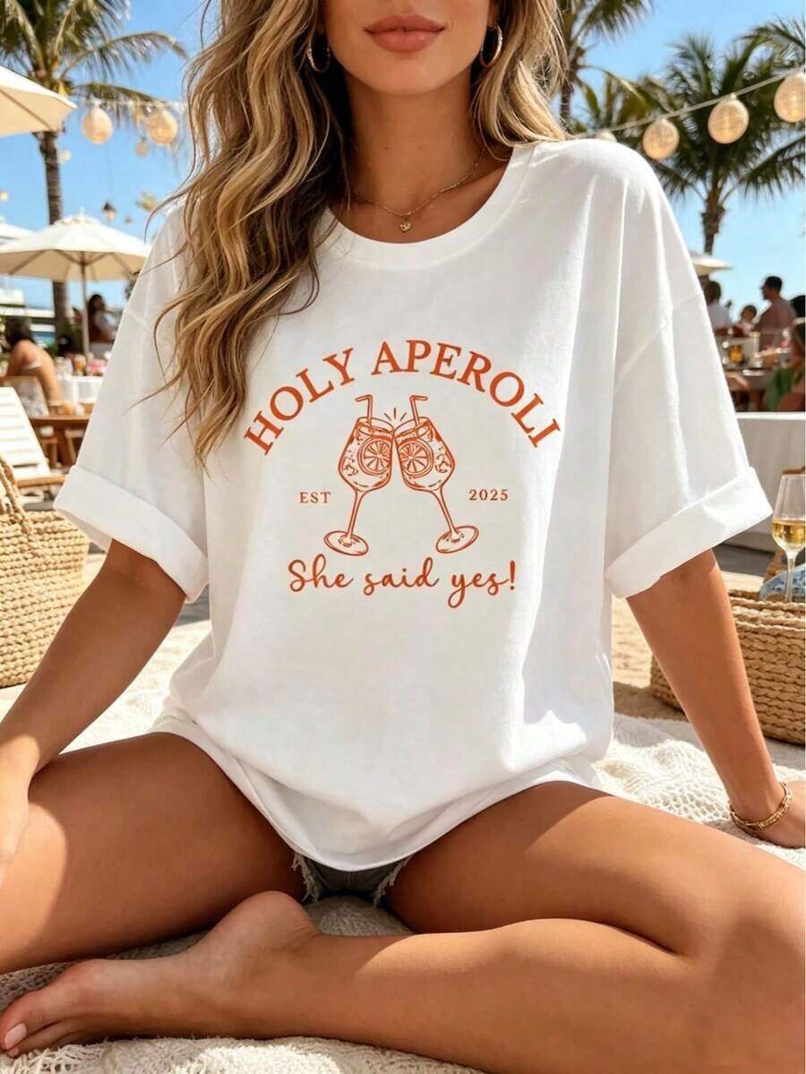 Dam-T-shirts - Weiss - Visa 1
