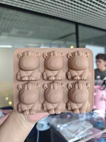 6pcs Mini Capybara Mold, Cute 3D Ice Cubes Suitable For Drinks, Parties And Gifts - Multicolor - View 10