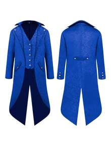 Cosplay Clothing - Jacquard Tuxedo Blue - View 1